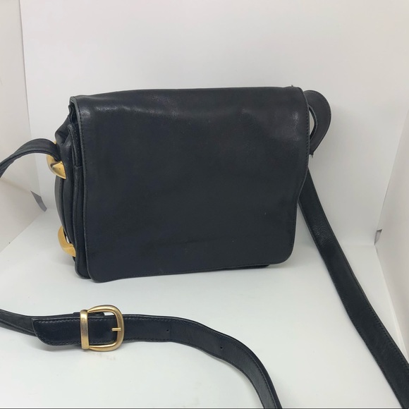 DKNY black leather purse. - Picture 1 of 4